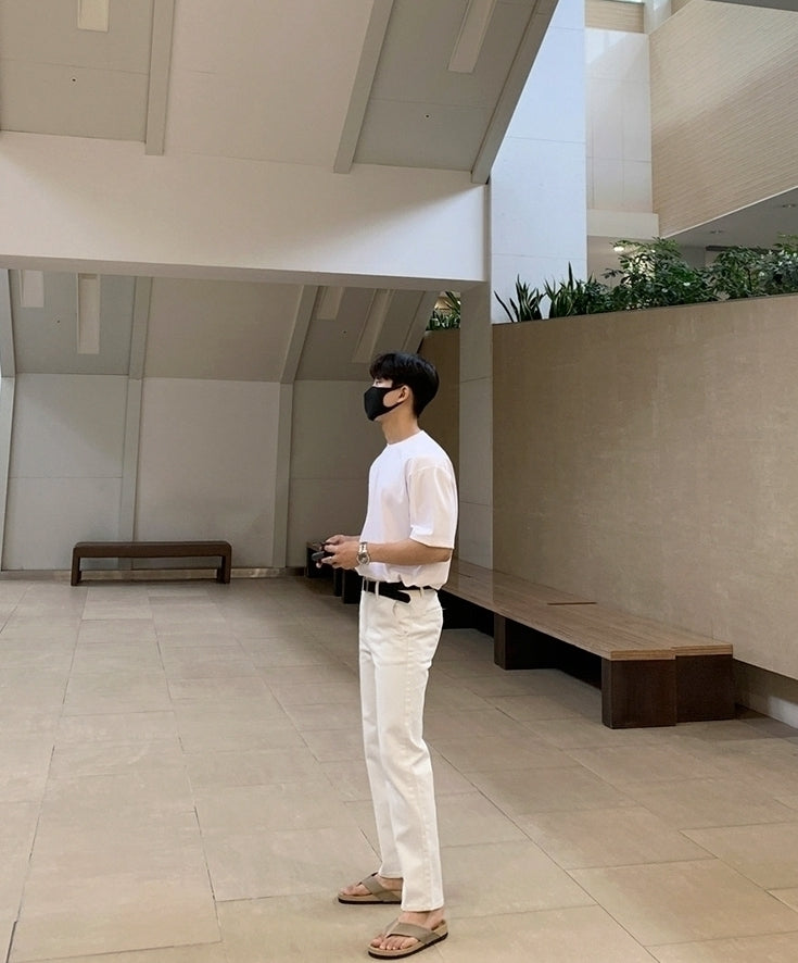 Summer White Straight Jeans