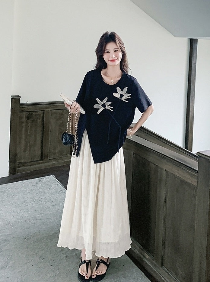 Sweet Chic T Shirt And Skirt Set