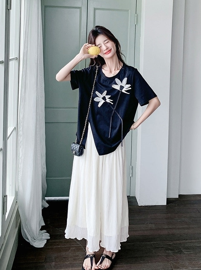 Sweet Chic T Shirt And Skirt Set