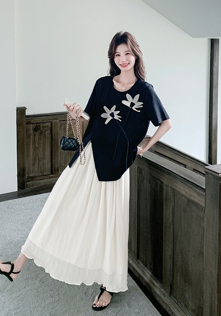 Sweet Chic T Shirt And Skirt Set