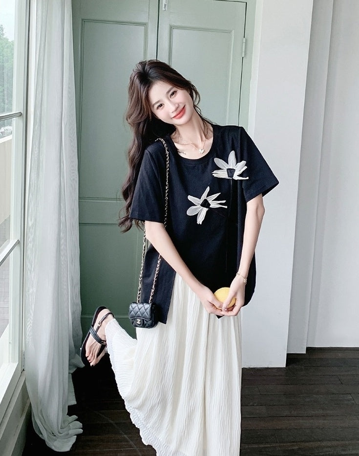 Sweet Chic T Shirt And Skirt Set