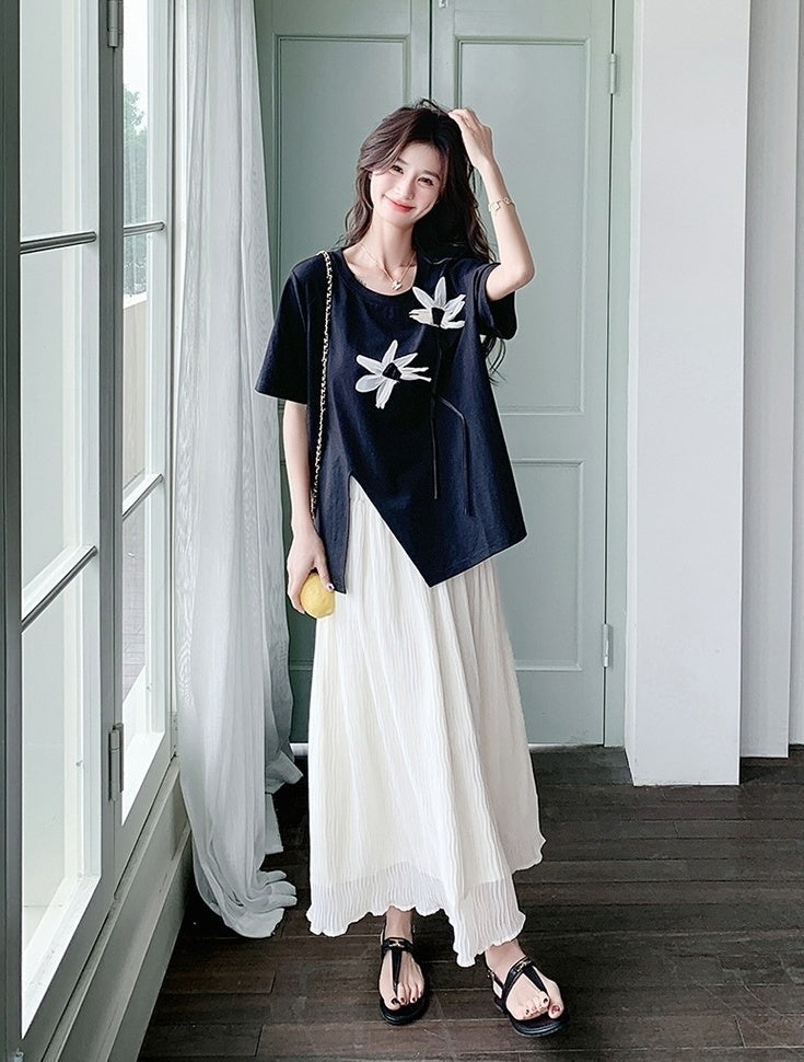 Sweet Chic T Shirt And Skirt Set