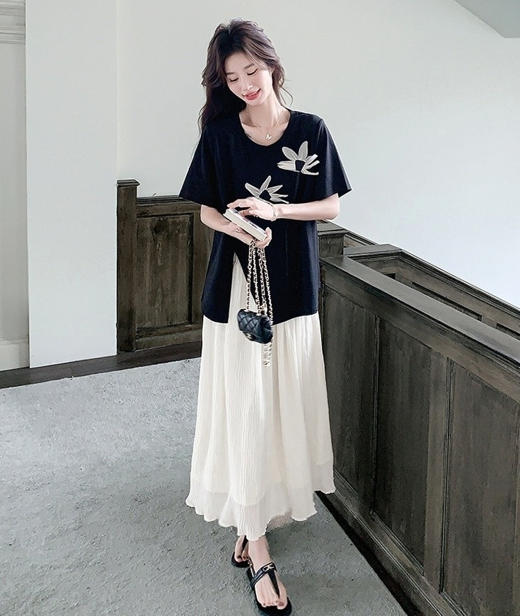 Sweet Chic T Shirt And Skirt Set