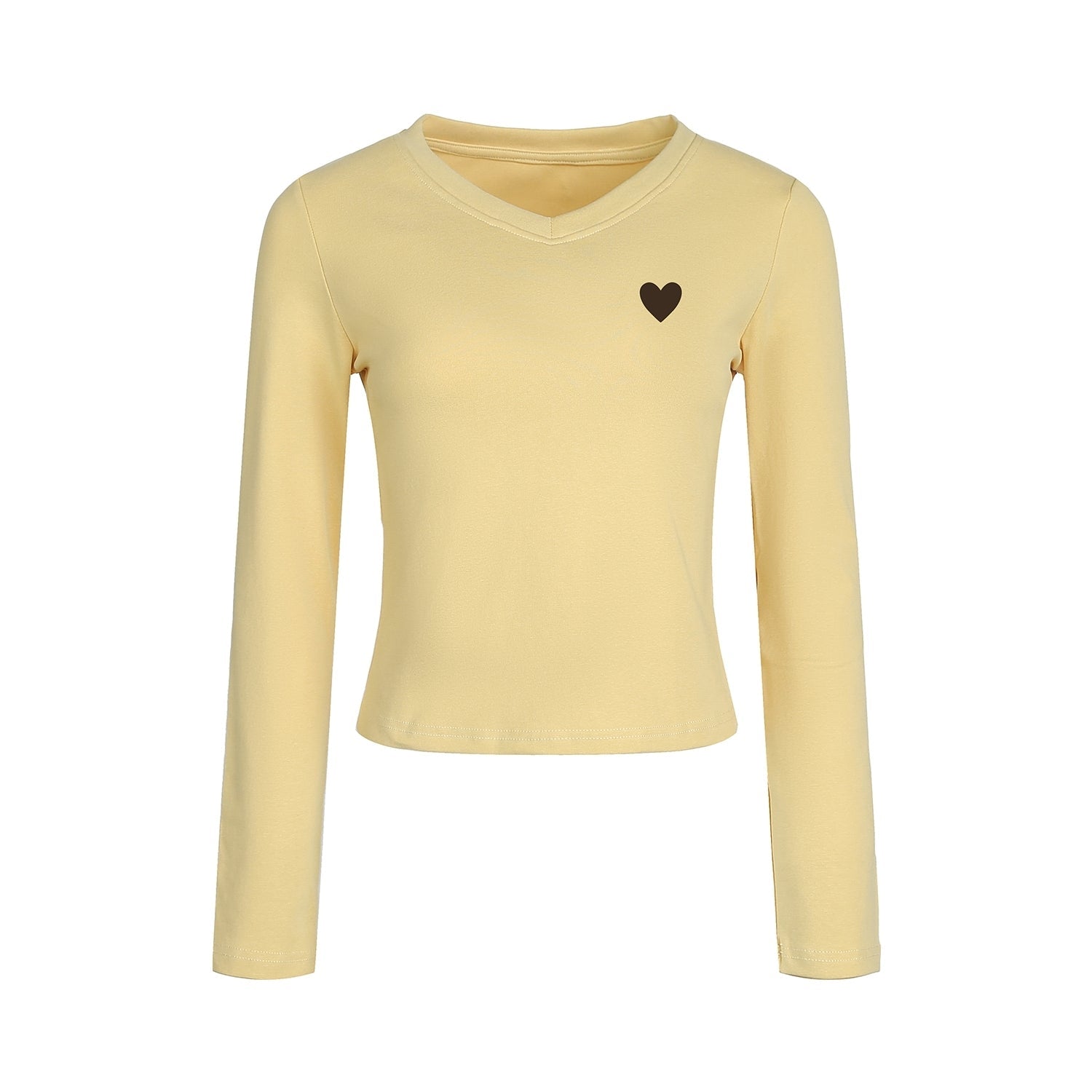 Sweet Heart Embroidered Slim Fit Top