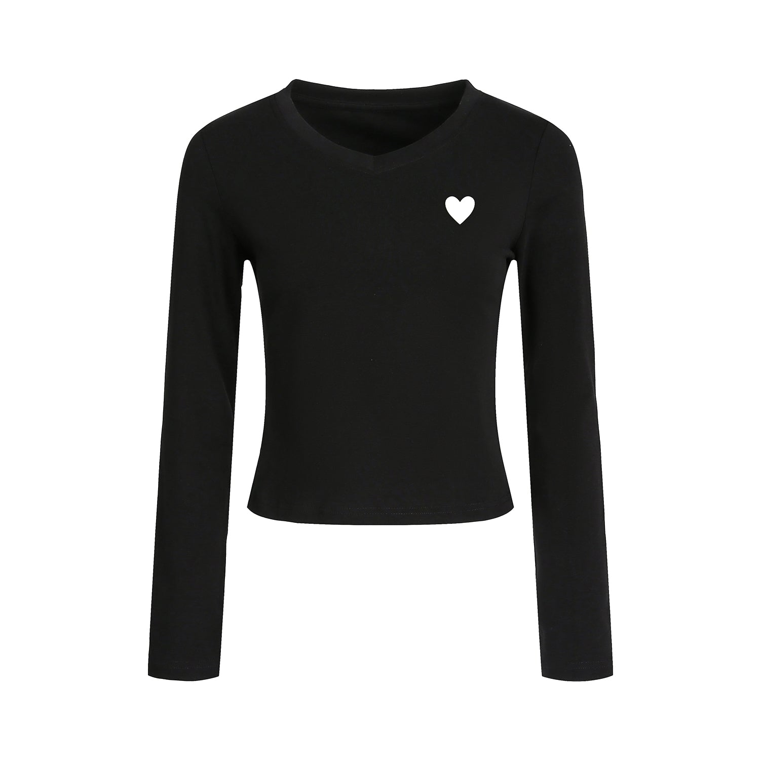 Sweet Heart Embroidered Slim Fit Top