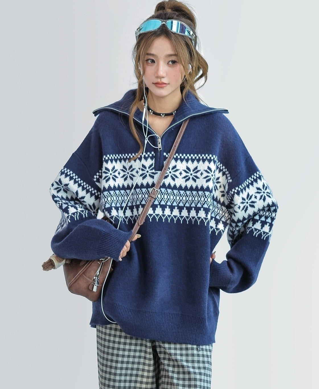 Sweet Puppy Embroidered Cozy Knitted Sweater