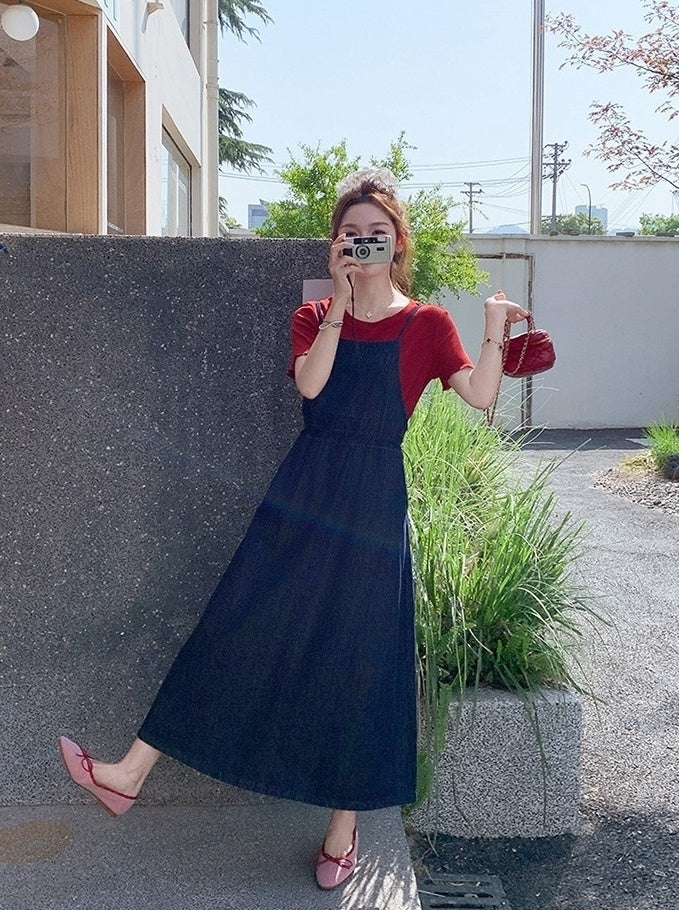Sweet Summer Denim Dress Set