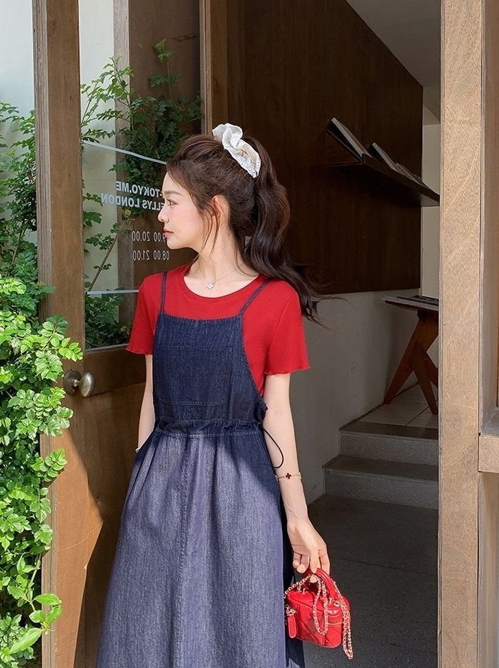Sweet Summer Denim Dress Set
