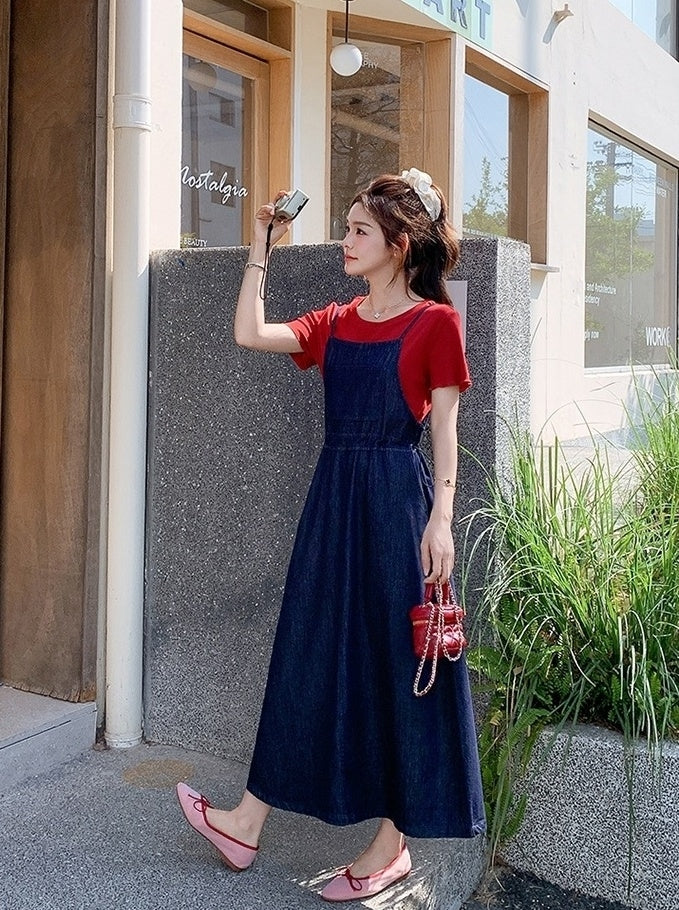Sweet Summer Denim Dress Set