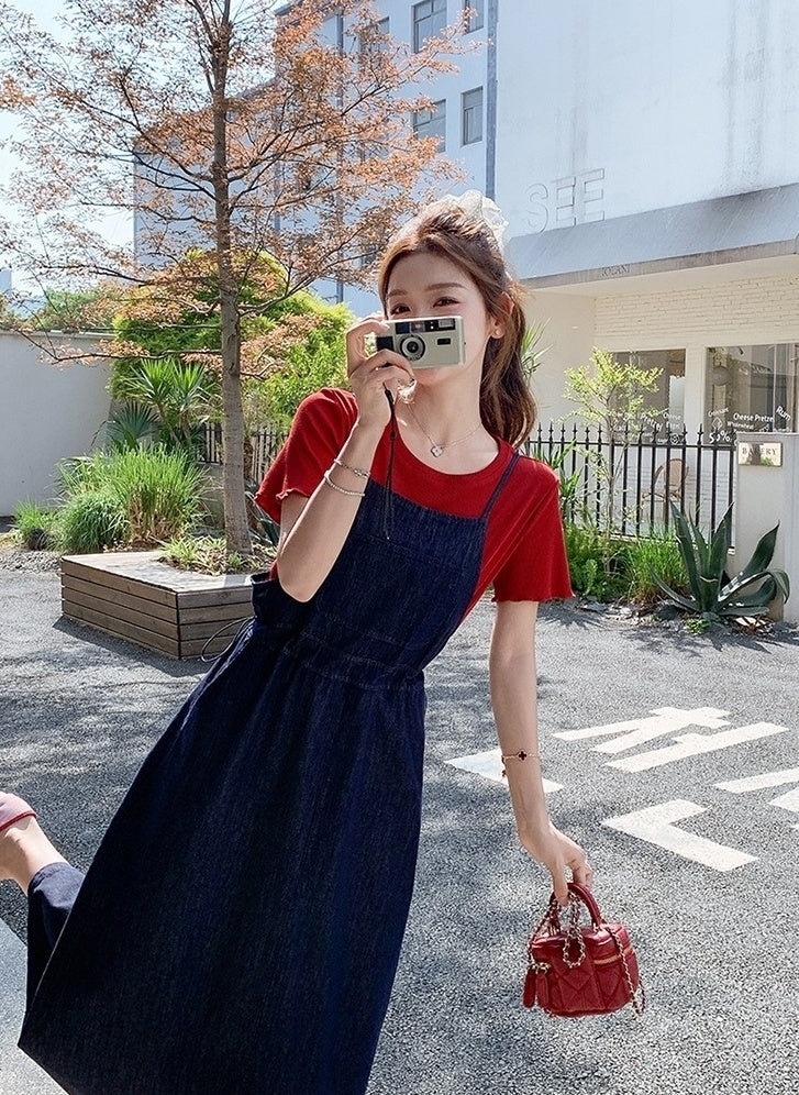 Sweet Summer Denim Dress Set