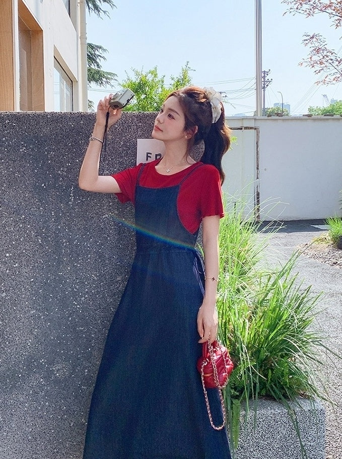 Sweet Summer Denim Dress Set
