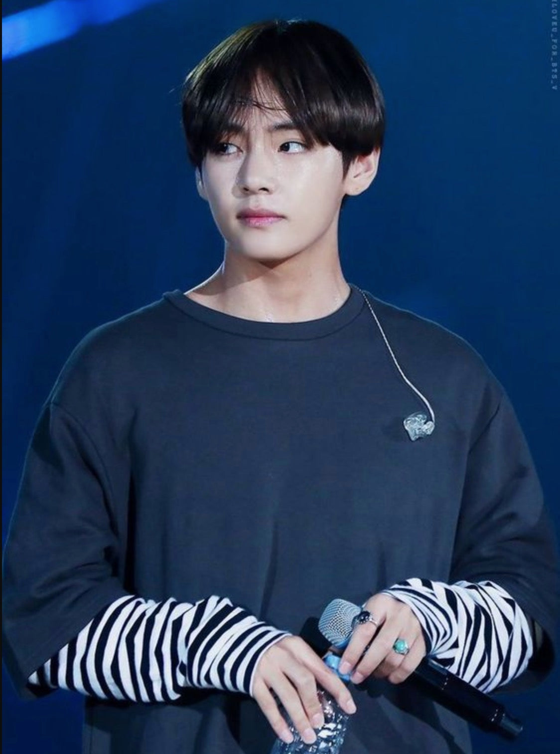 Black Oversized T-Shirt With Fake Sleeves