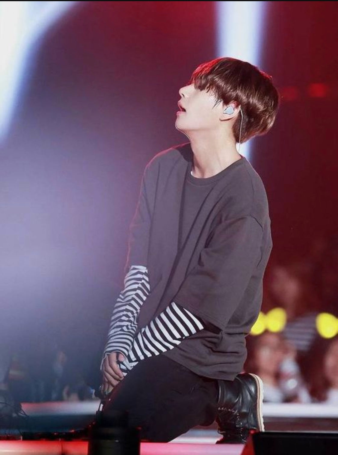 Black Oversized T-Shirt With Fake Sleeves