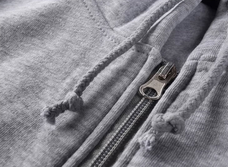 Grey Tata Mang' Zip-Hoodie