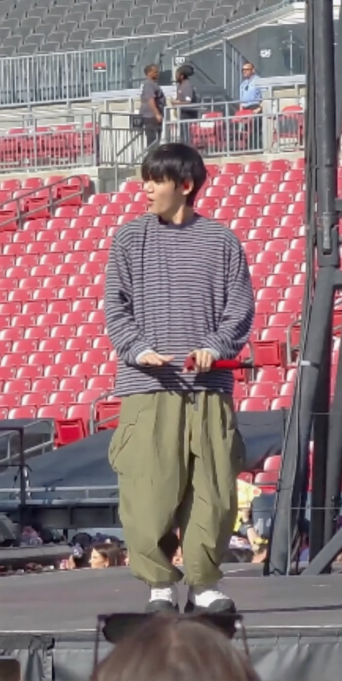 Green Army Baggy Cargo Pants