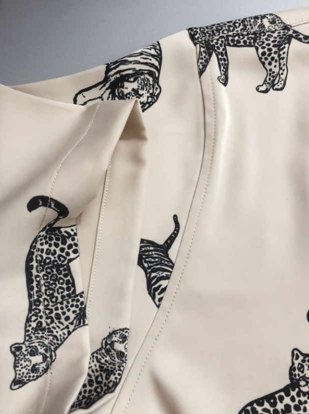 Beige Leopard Printed Shirt