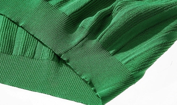 Textured Knit Polo Short Sleeve Shirt Trendy Style