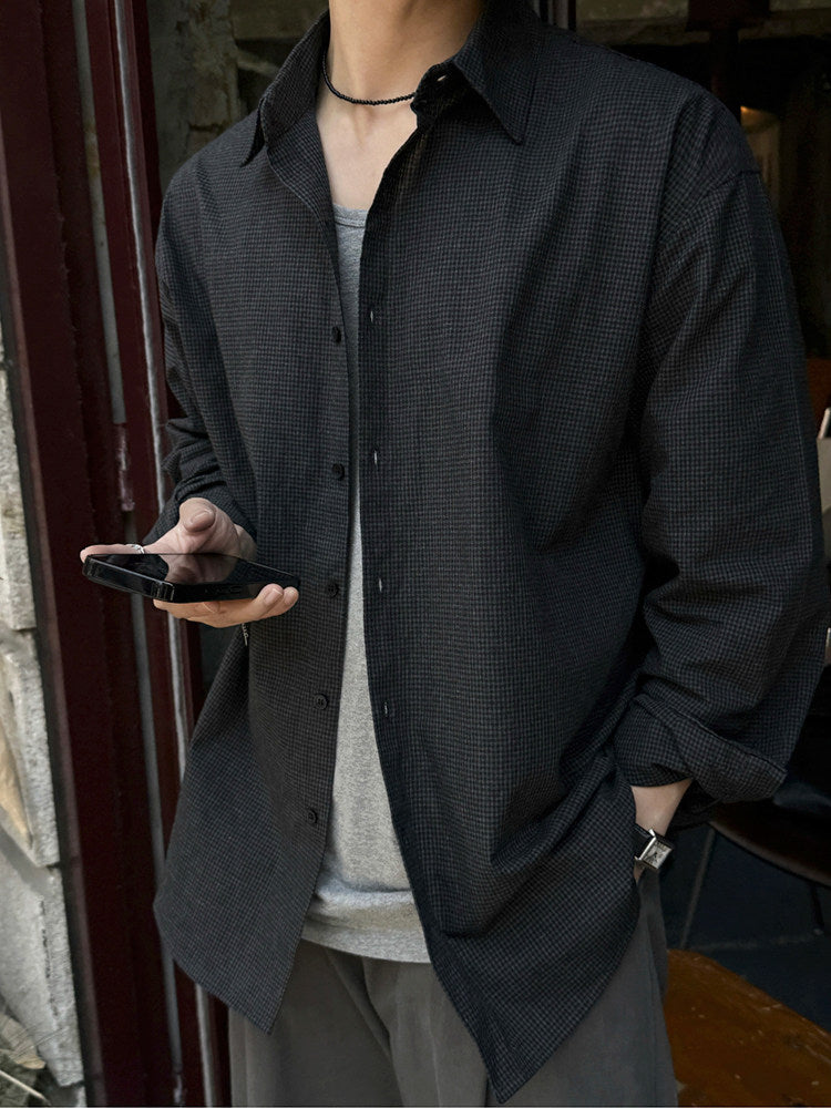Textured Loose Casual Shirt