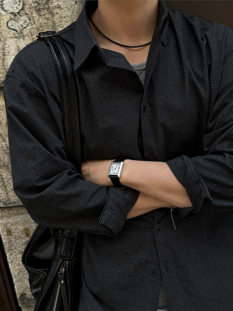 Textured Loose Casual Shirt