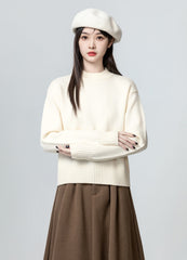 Beige Thick Knit Sweater