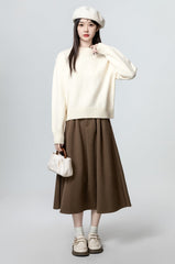 Beige Thick Knit Sweater