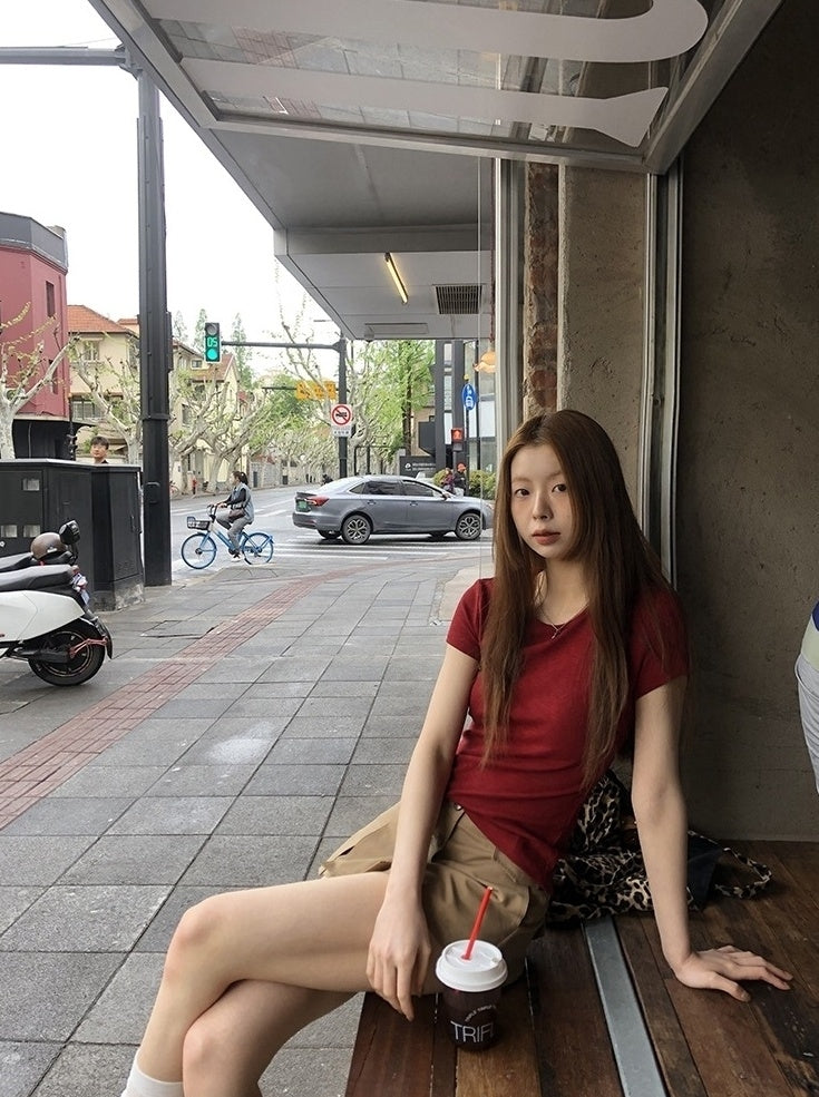 Trendy A Line Mini Skirt With Utility Design