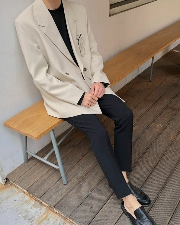 Trendy Casual Blazer Relaxed Fit Street Style