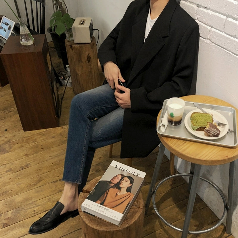 Trendy Casual Blazer Relaxed Fit Street Style