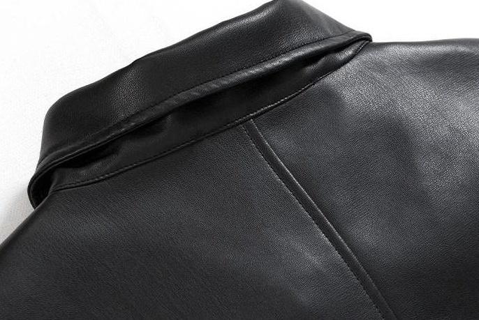Trendy Casual PU Leather Jacket