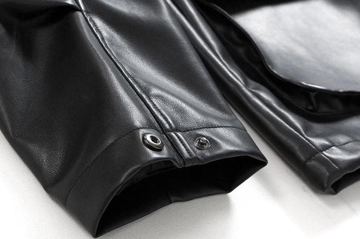 Trendy Casual PU Leather Jacket