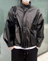 Trendy Casual PU Leather Jacket