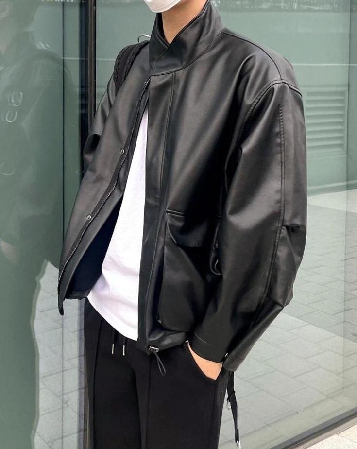 Trendy Casual PU Leather Jacket