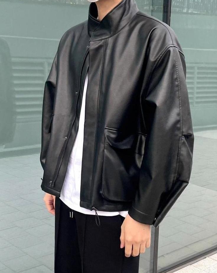 Trendy Casual PU Leather Jacket