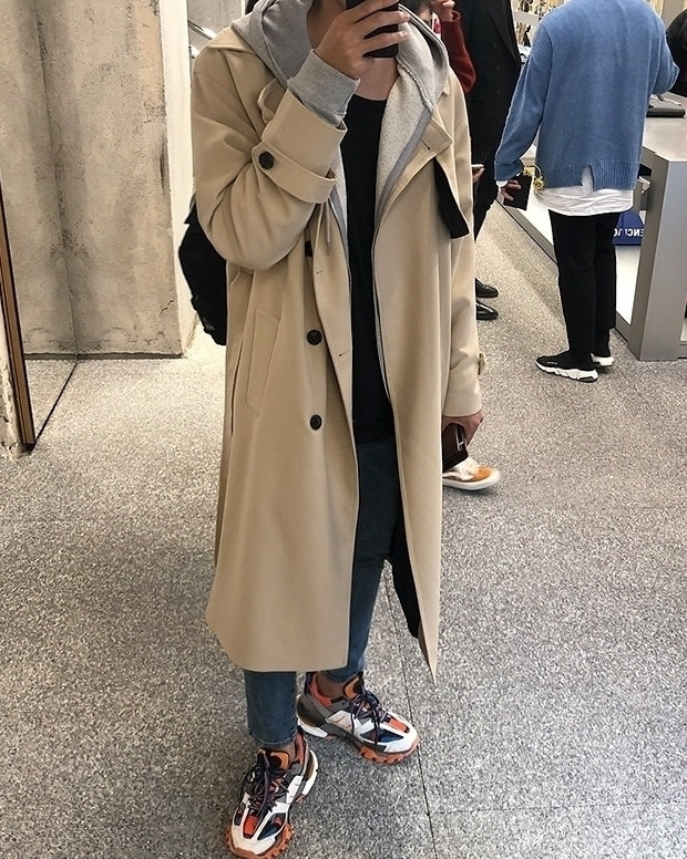 Trendy Casual Long Coat Classic Style