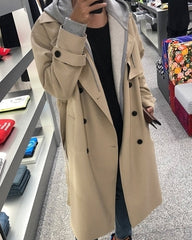 Trendy Casual Long Coat Classic Style