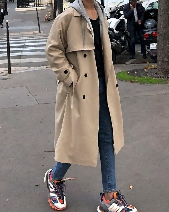 Trendy Casual Long Coat Classic Style