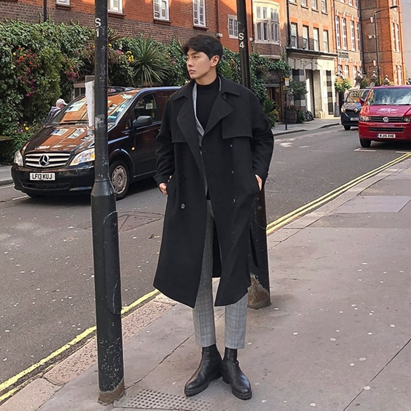 Trendy Casual Long Coat Classic Style
