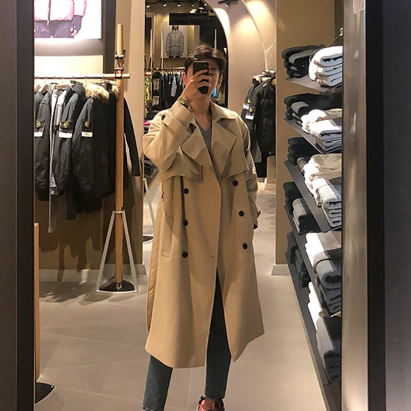 Trendy Casual Long Coat Classic Style