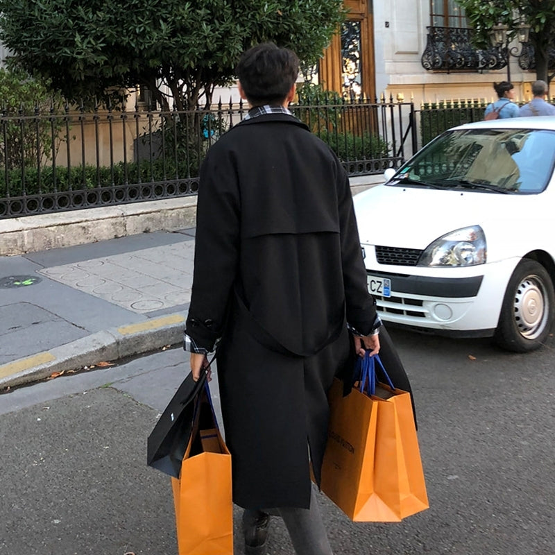 Trendy Casual Long Coat Classic Style