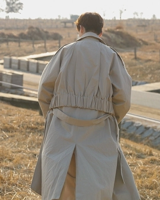 Trendy Casual Long Trench Coat For Everyday Style