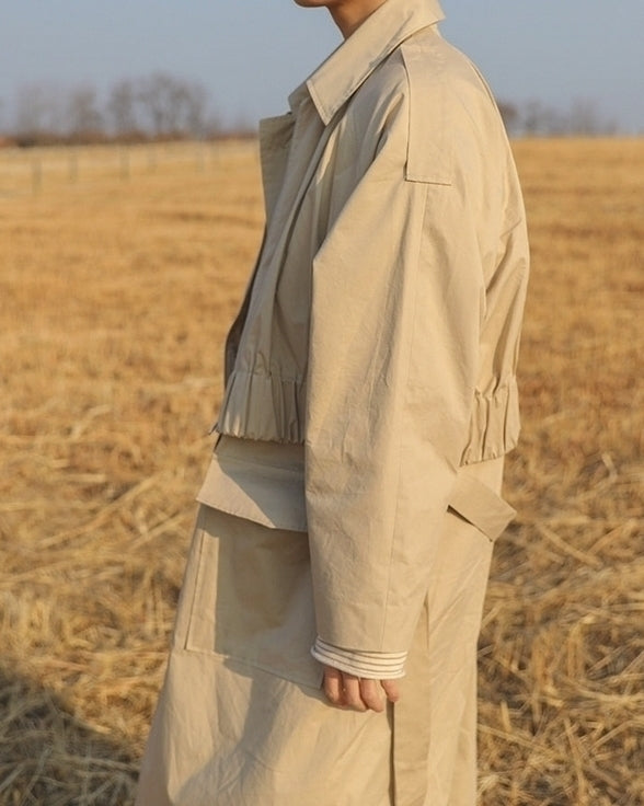 Trendy Casual Long Trench Coat For Everyday Style
