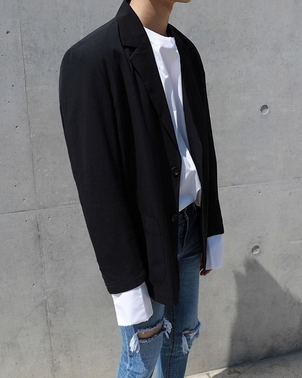 Trendy Casual Loose Fit Blazer Jacket