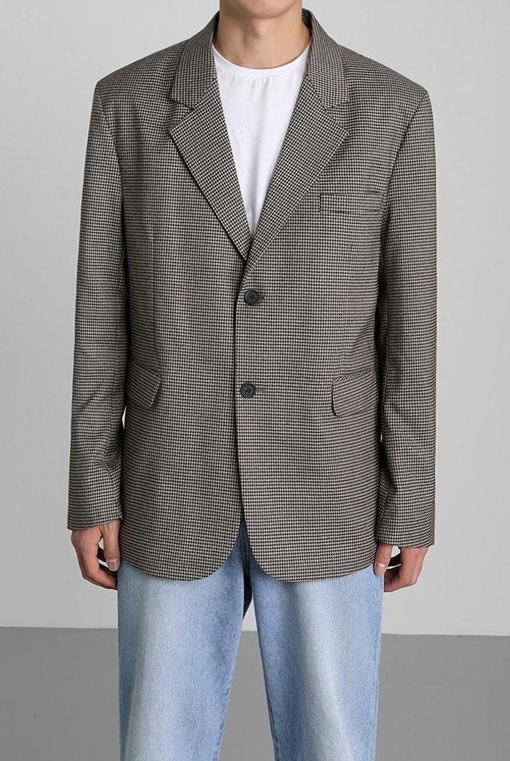 Trendy Casual Plaid Blazer Jacket