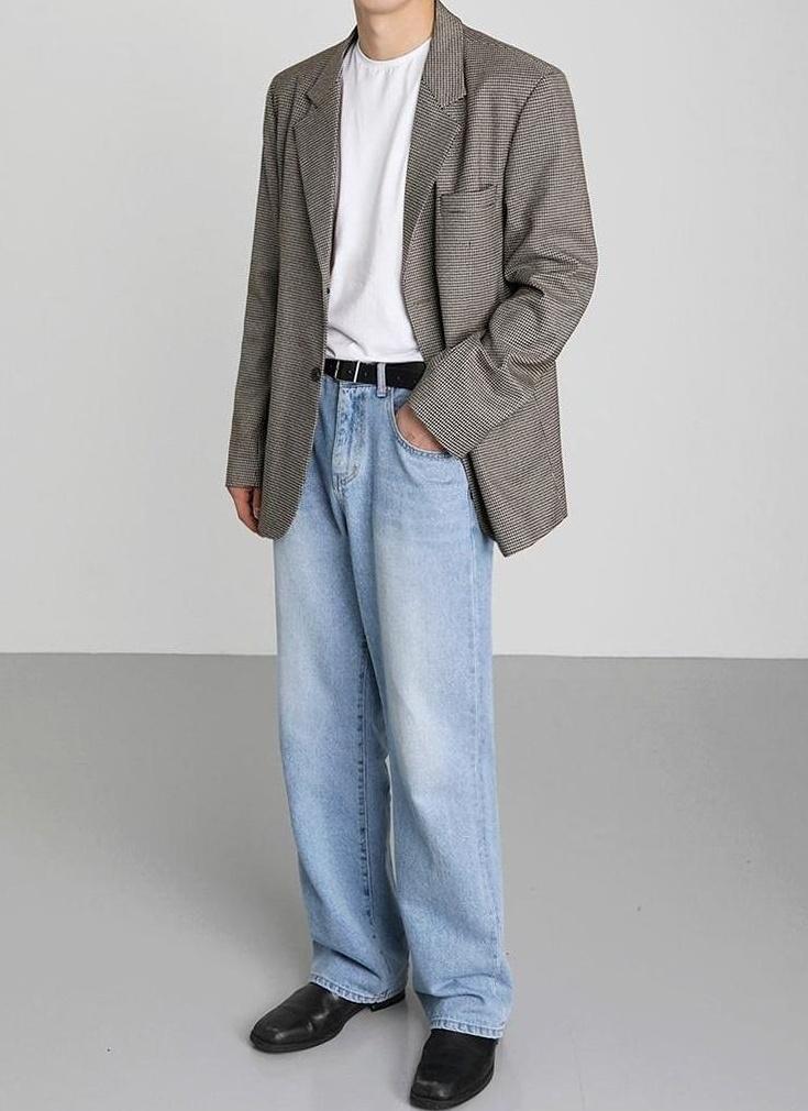 Trendy Casual Plaid Blazer Jacket