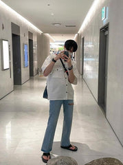 Trendy Casual Short Sleeve Shirt