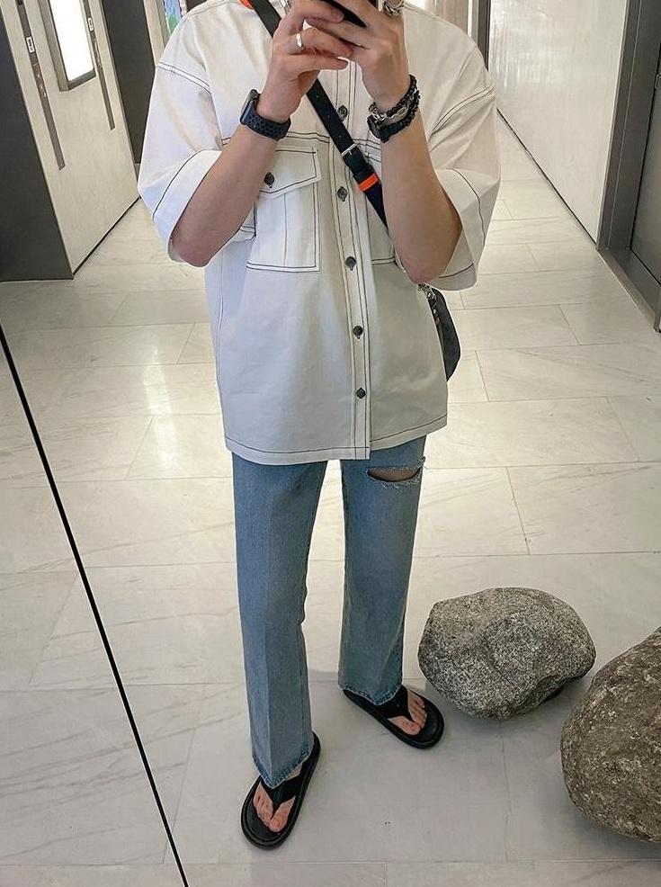 Trendy Casual Short Sleeve Shirt
