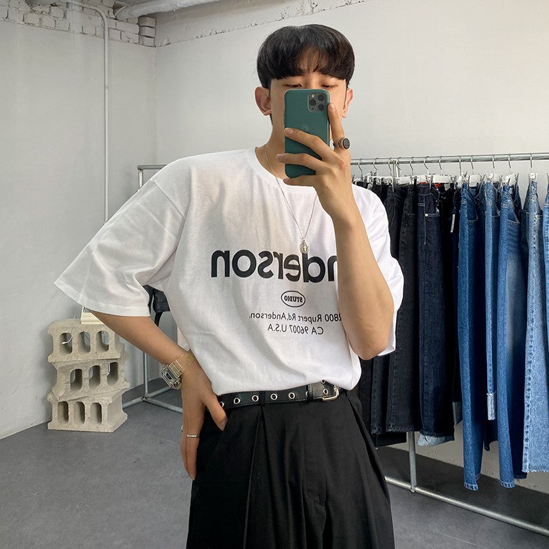 Trendy Crewneck Short Sleeve Shirt