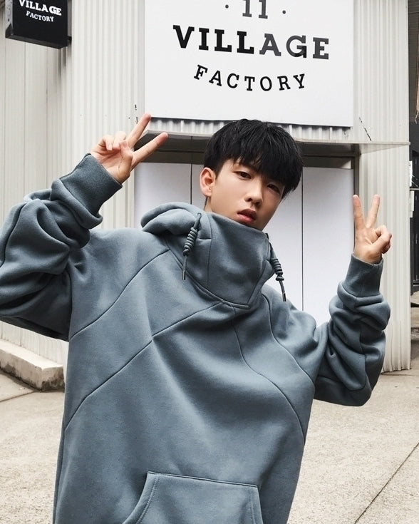 Trendy Fleece Lined Hooded Pullover Sweatshirt