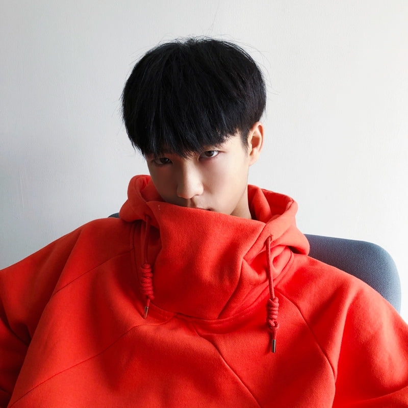 Trendy Fleece Lined Hooded Pullover Sweatshirt