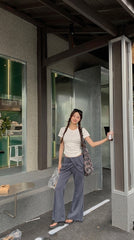 Trendy Gray Short Sleeve Top